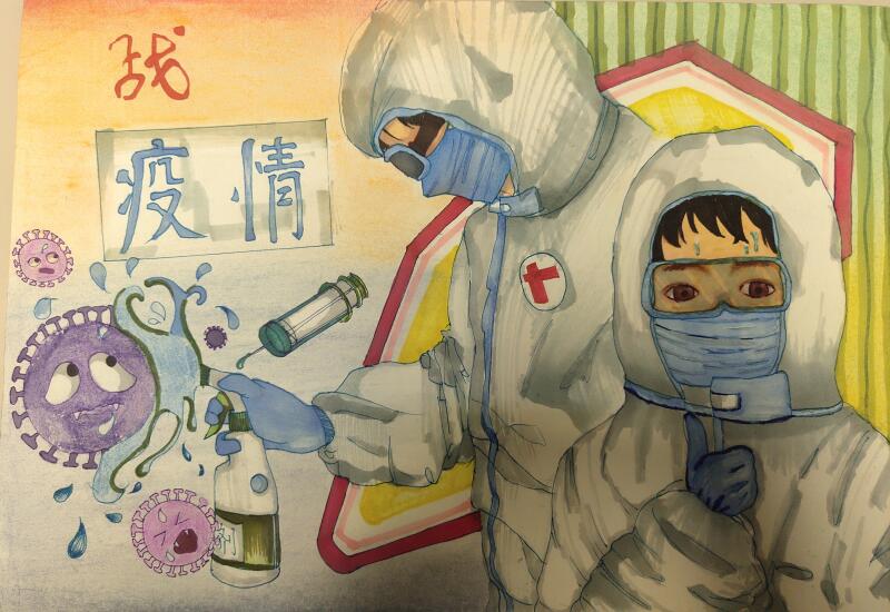 “疫情當(dāng)前，孩子們有‘畫’說”作品展播（三十五）