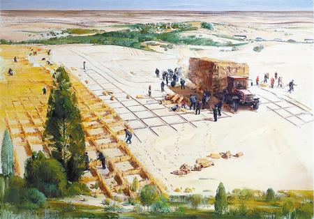 為時(shí)代楷模造像 ——八步沙“六老漢”三代人專(zhuān)題美術(shù)作品展選登