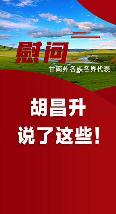  圖解|慰問甘南州各族各界代表 胡昌升說了這些！