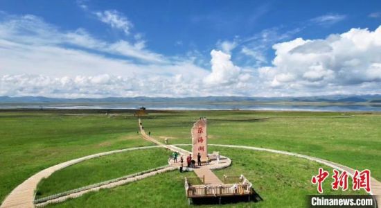 2024年6月，甘肅甘南州碌曲縣尕海湖。(資料圖)高瑩 攝