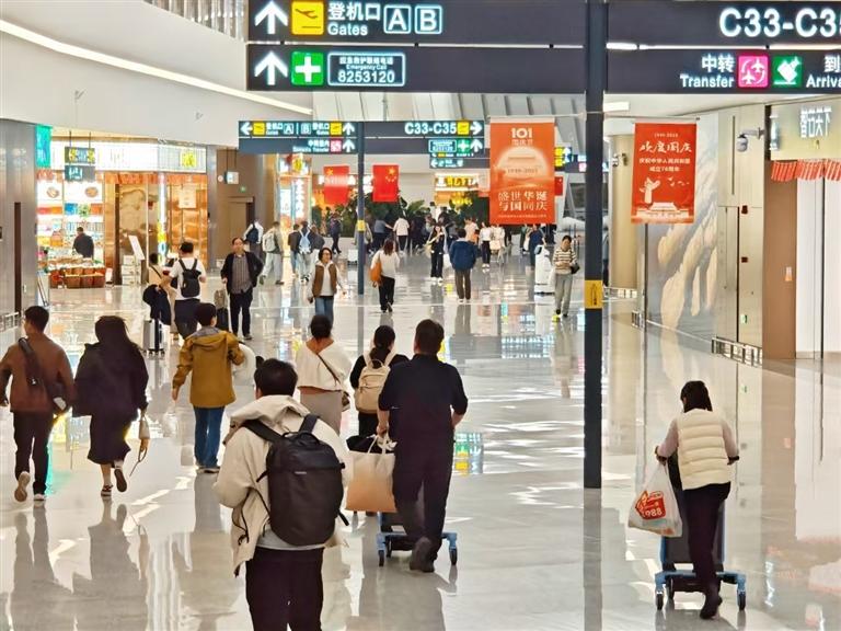 中川機場旅客吞吐量突破1700萬人次